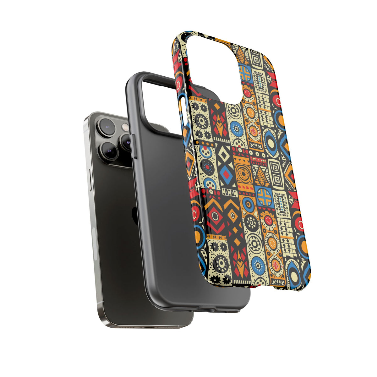 Stylish African Pattern Phone Case – Unique and Vibrant Protection 206