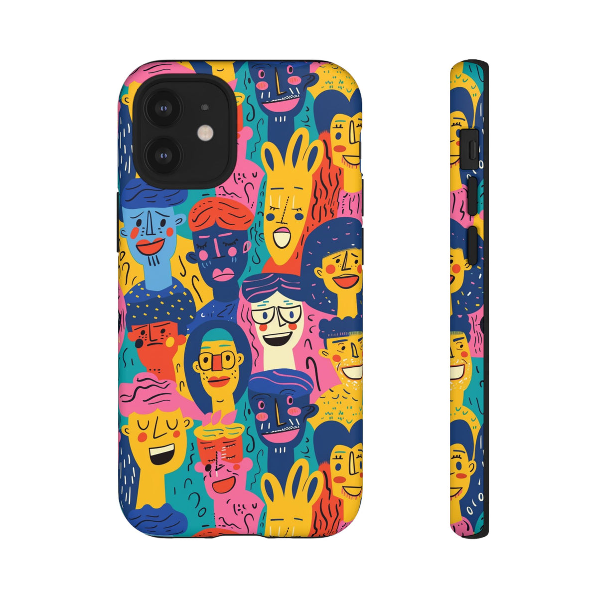 Happy Faces Phone Case – Joyful and Cheerful Design for a Bright Look 6