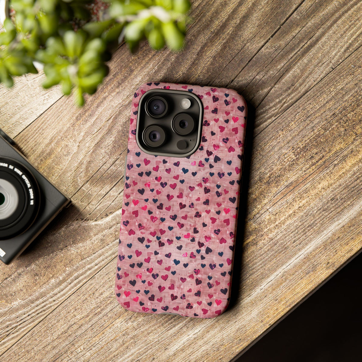 Heart Pattern Phone Case – Stylish & Loving Design for Your Device 229