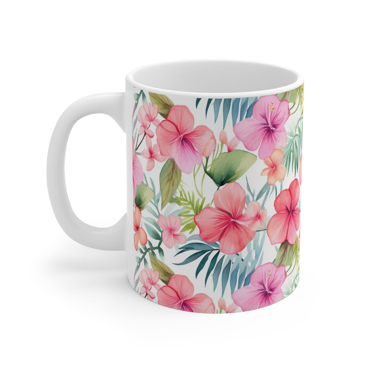 Various Watercolor Design All Over Coffee Mug – Unique Artistic Ceramic Coffee Cup 209