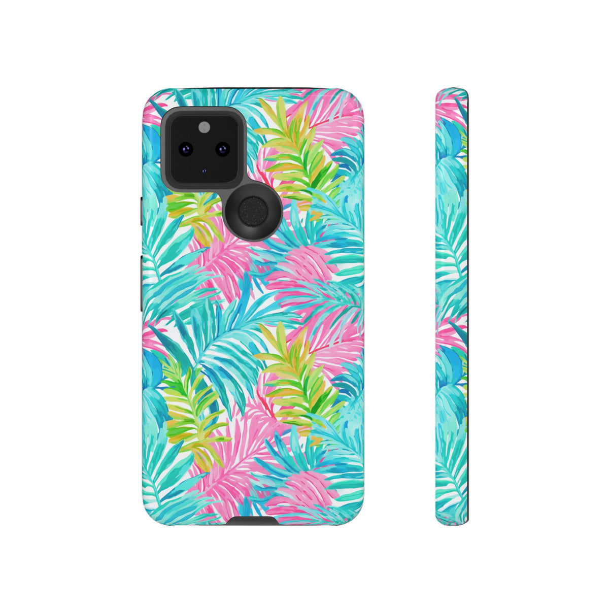 Vibrant Summer Leaves Phone Case – Colorful & Durable Summer Design