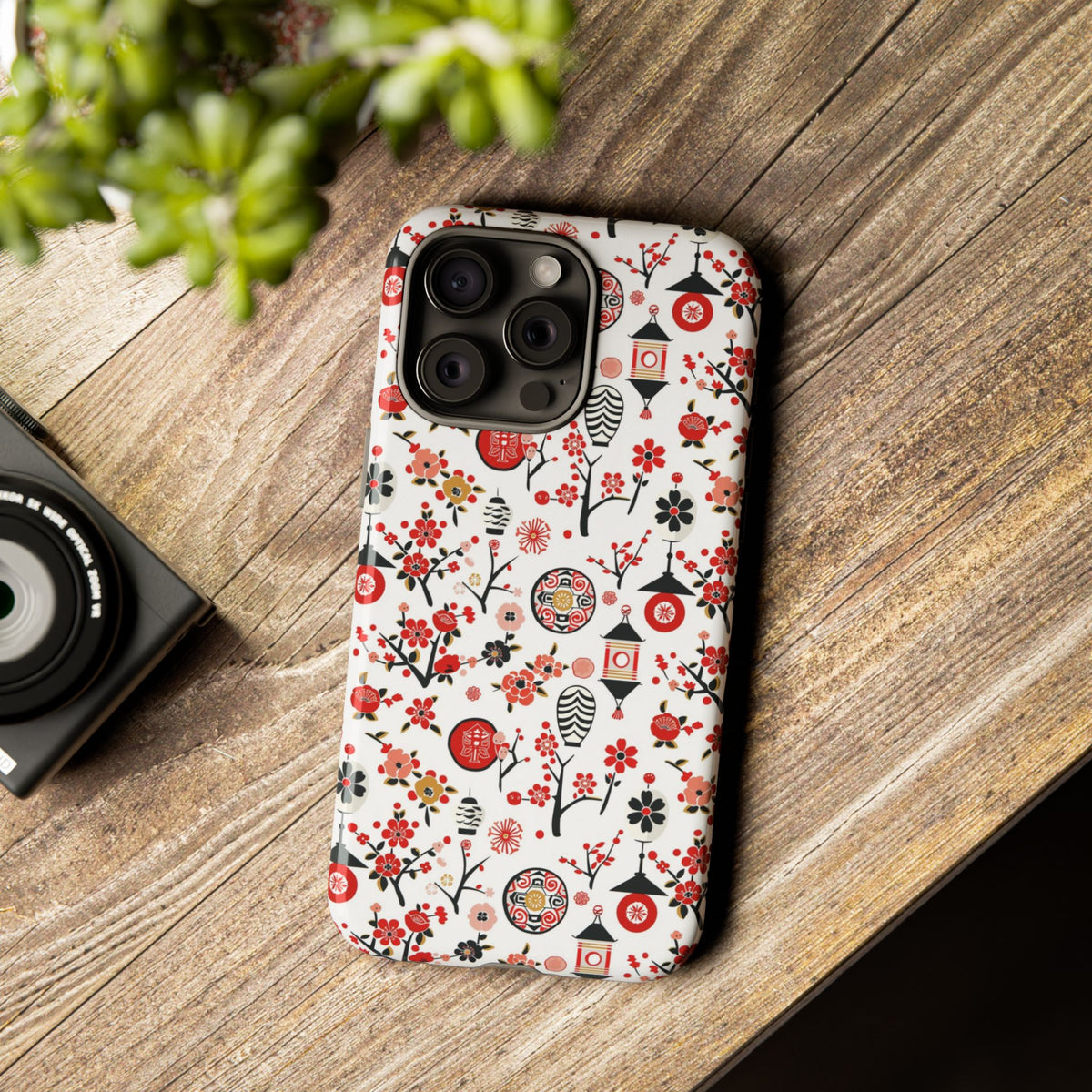 Japanese Pattern Phone Case – Elegant & Timeless Design for Your Phone 468