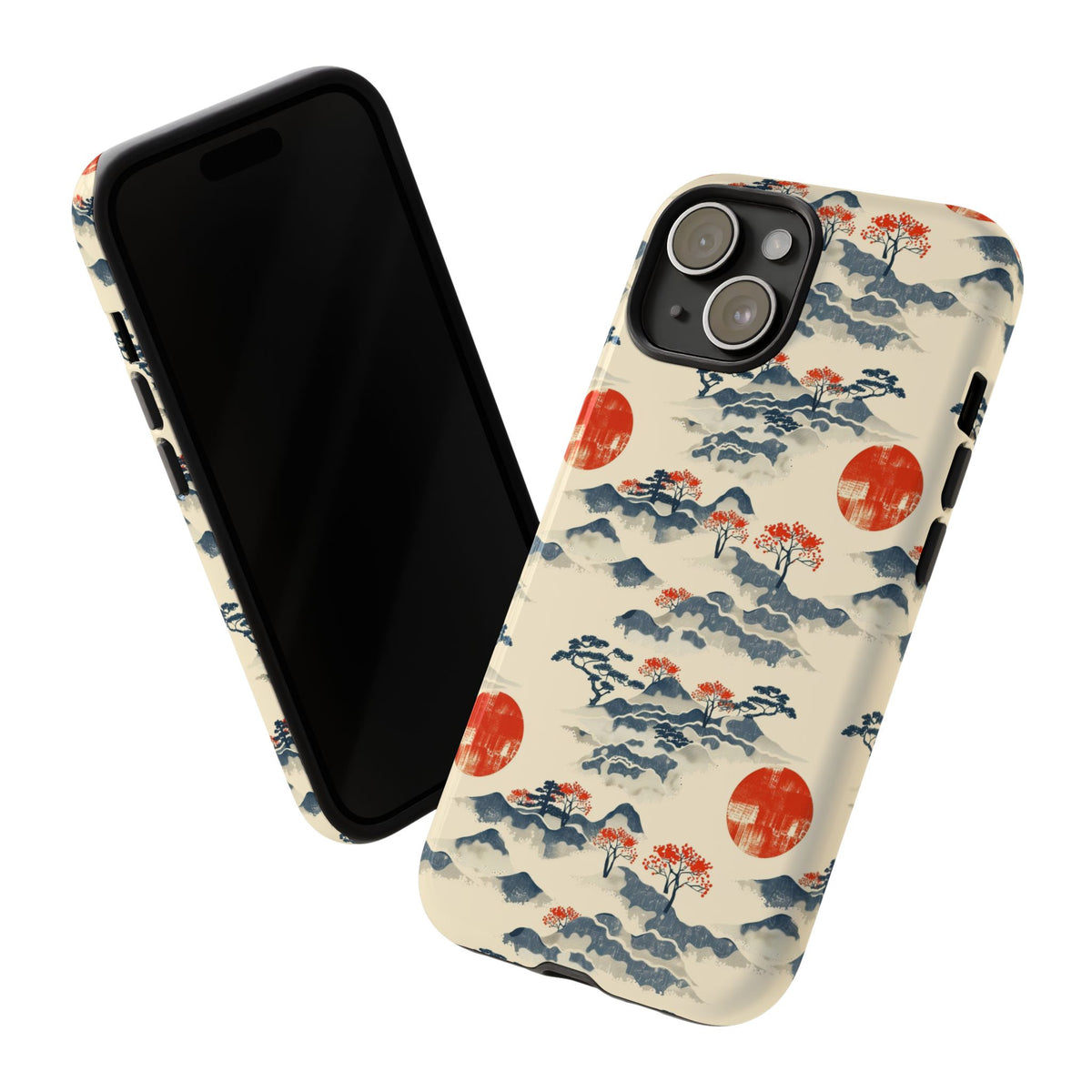 Japanese Pattern Phone Case – Elegant & Timeless Design for Your Phone 085