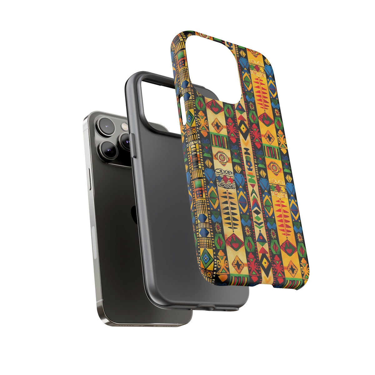 Stylish African Pattern Phone Case – Unique and Vibrant Protection 163