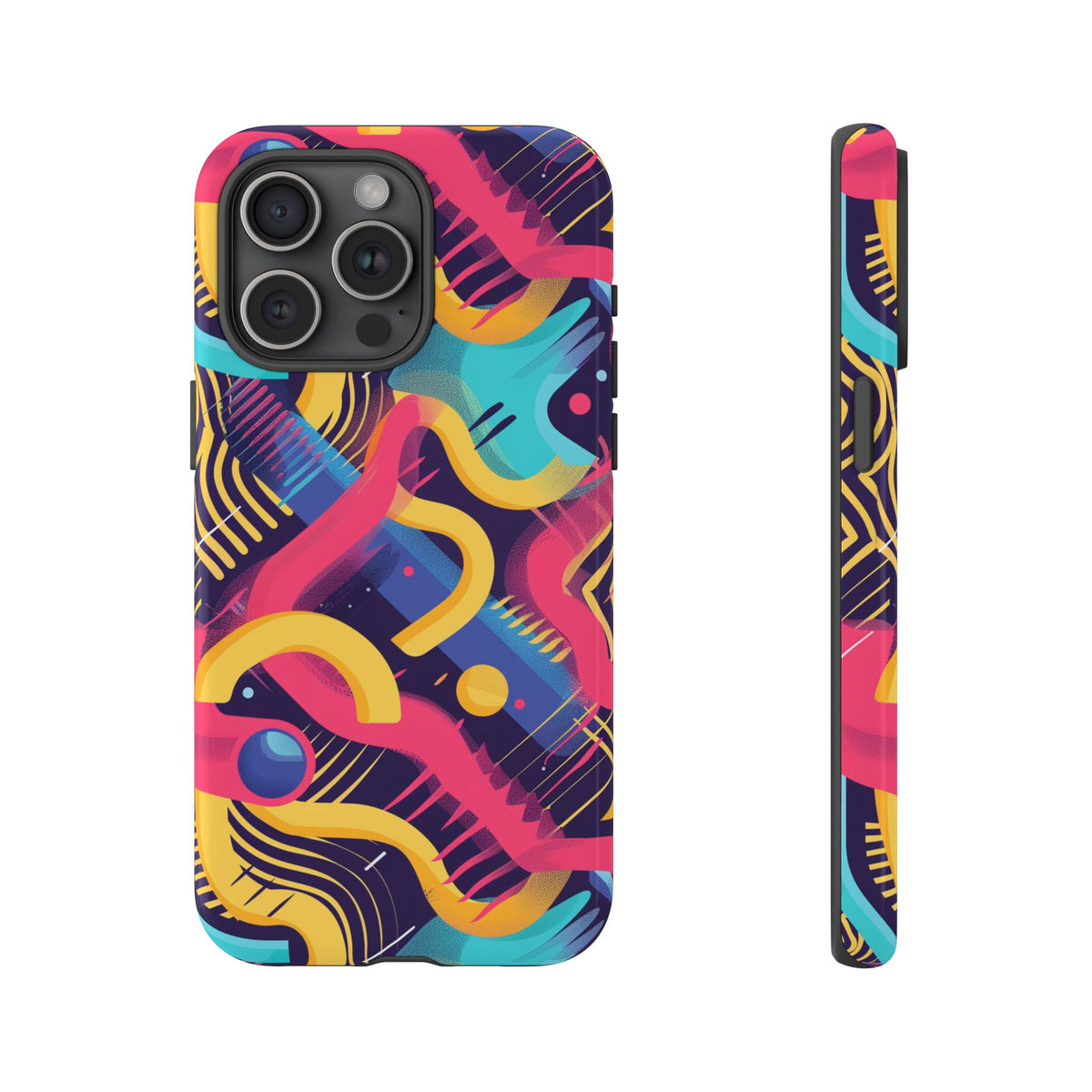 Retro 80s Seamless Phone Case – Vintage Style Meets Modern Protection 2