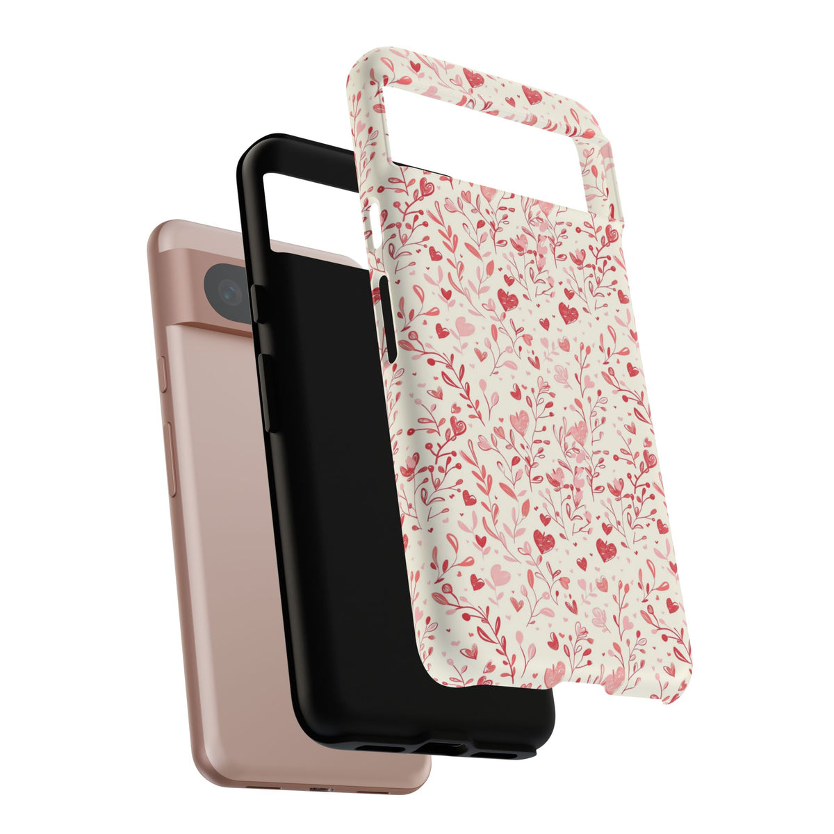 Heart Pattern Phone Case – Stylish & Loving Design for Your Device 823