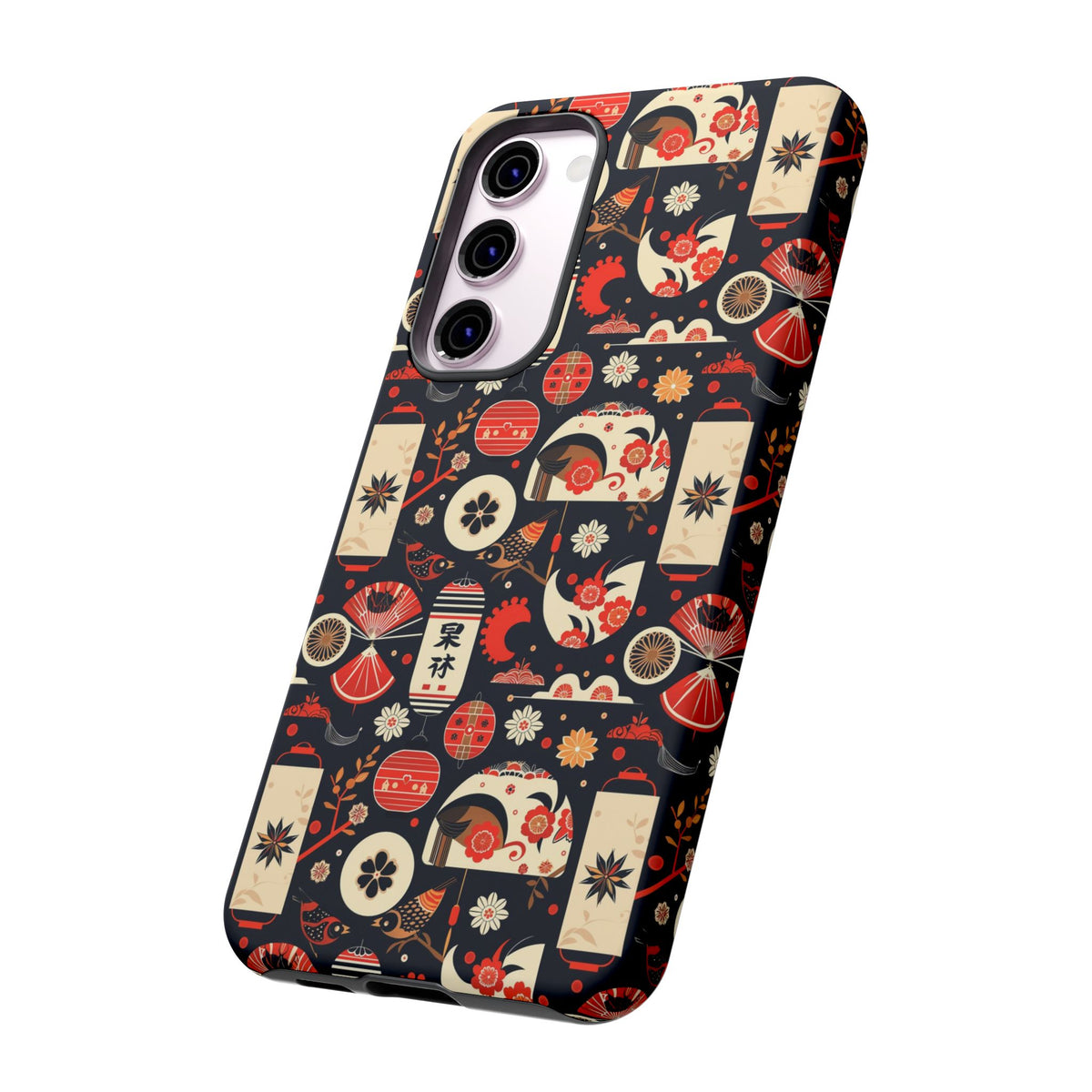 Japanese Pattern Phone Case – Elegant & Timeless Design for Your Phone 069