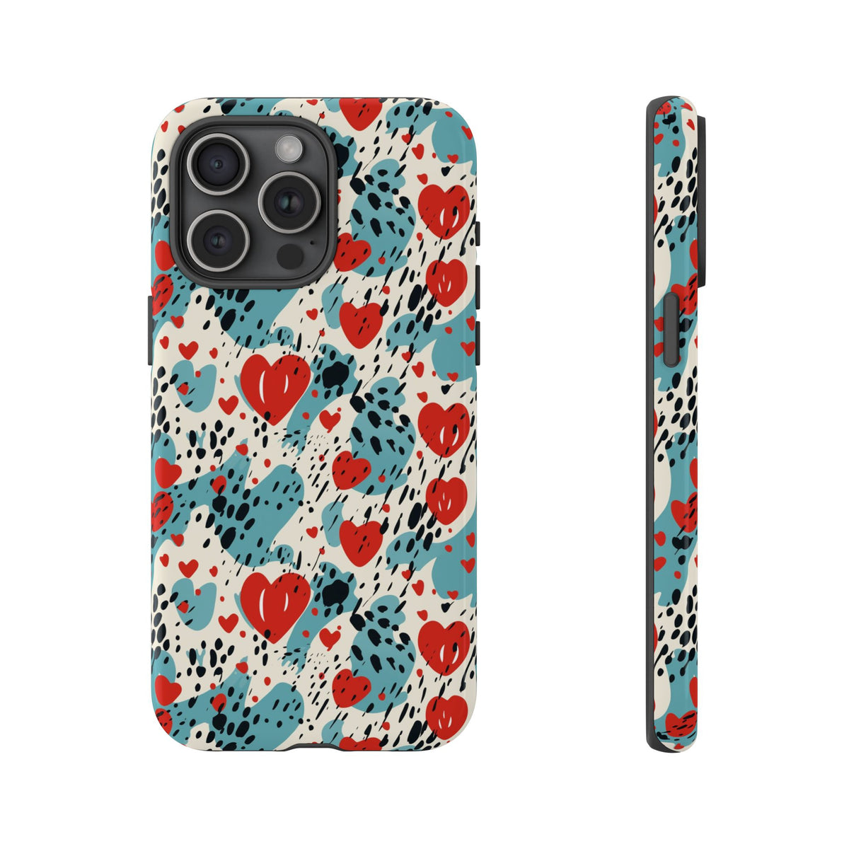 Heart Pattern Phone Case – Stylish & Loving Design for Your Device 822