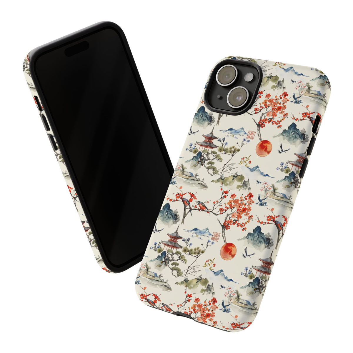 Japanese Pattern Phone Case – Elegant & Timeless Design for Your Phone 120