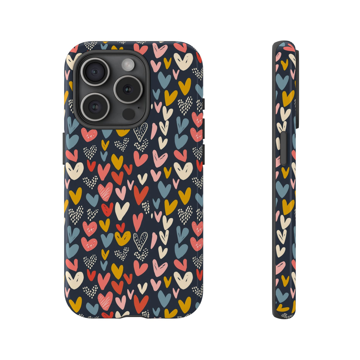 Heart Pattern Phone Case – Stylish & Loving Design for Your Device 816