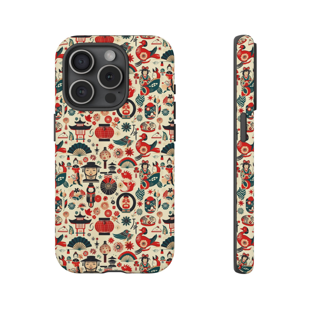 Japanese Pattern Phone Case – Elegant & Timeless Design for Your Phone 471