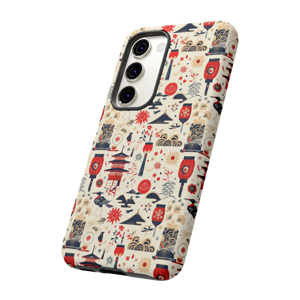 Japanese Pattern Phone Case – Elegant & Timeless Design for Your Phone 024