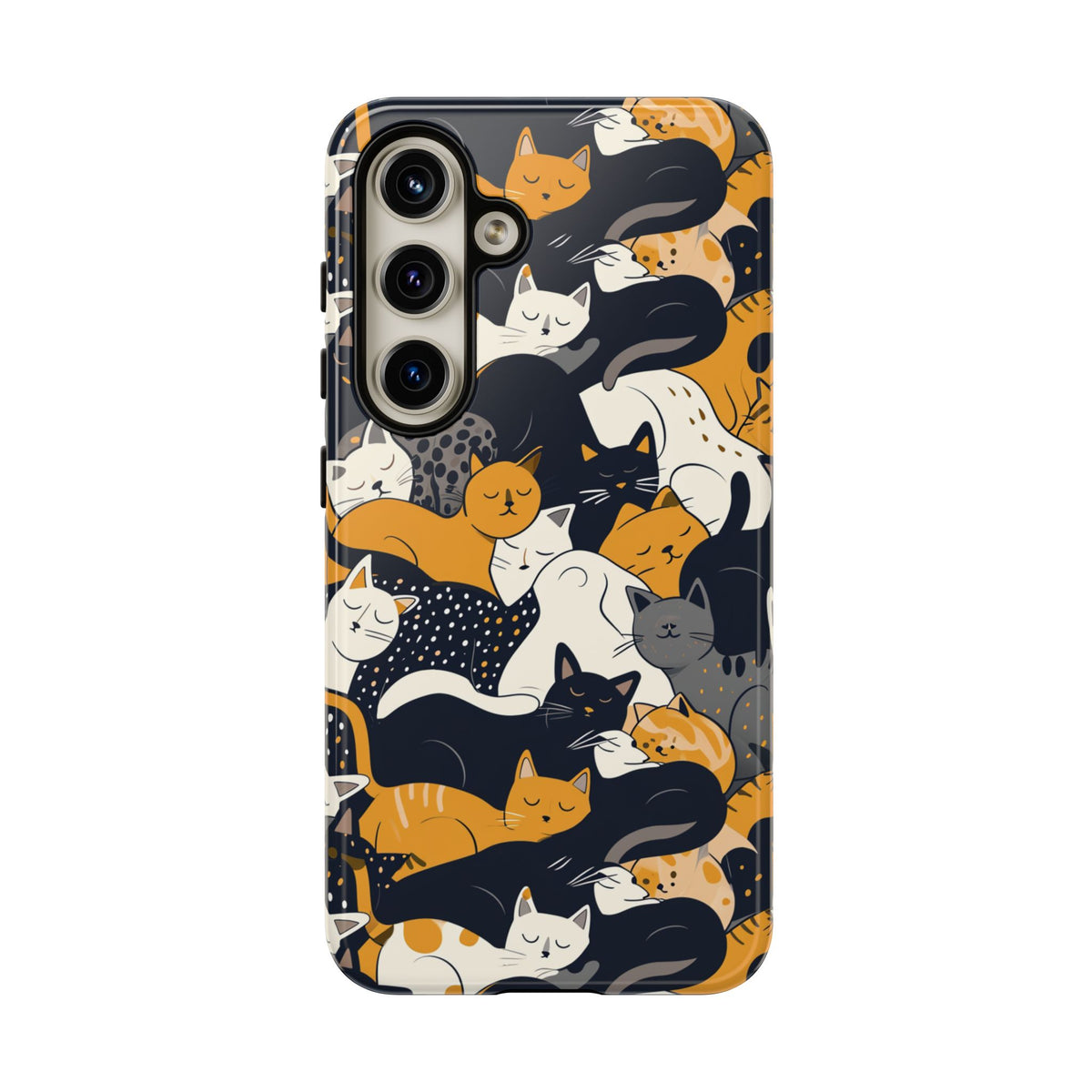 Seamless Cat Pattern Design Phone Case – Playful and Stylish Cat-Themed Phone Cover 2