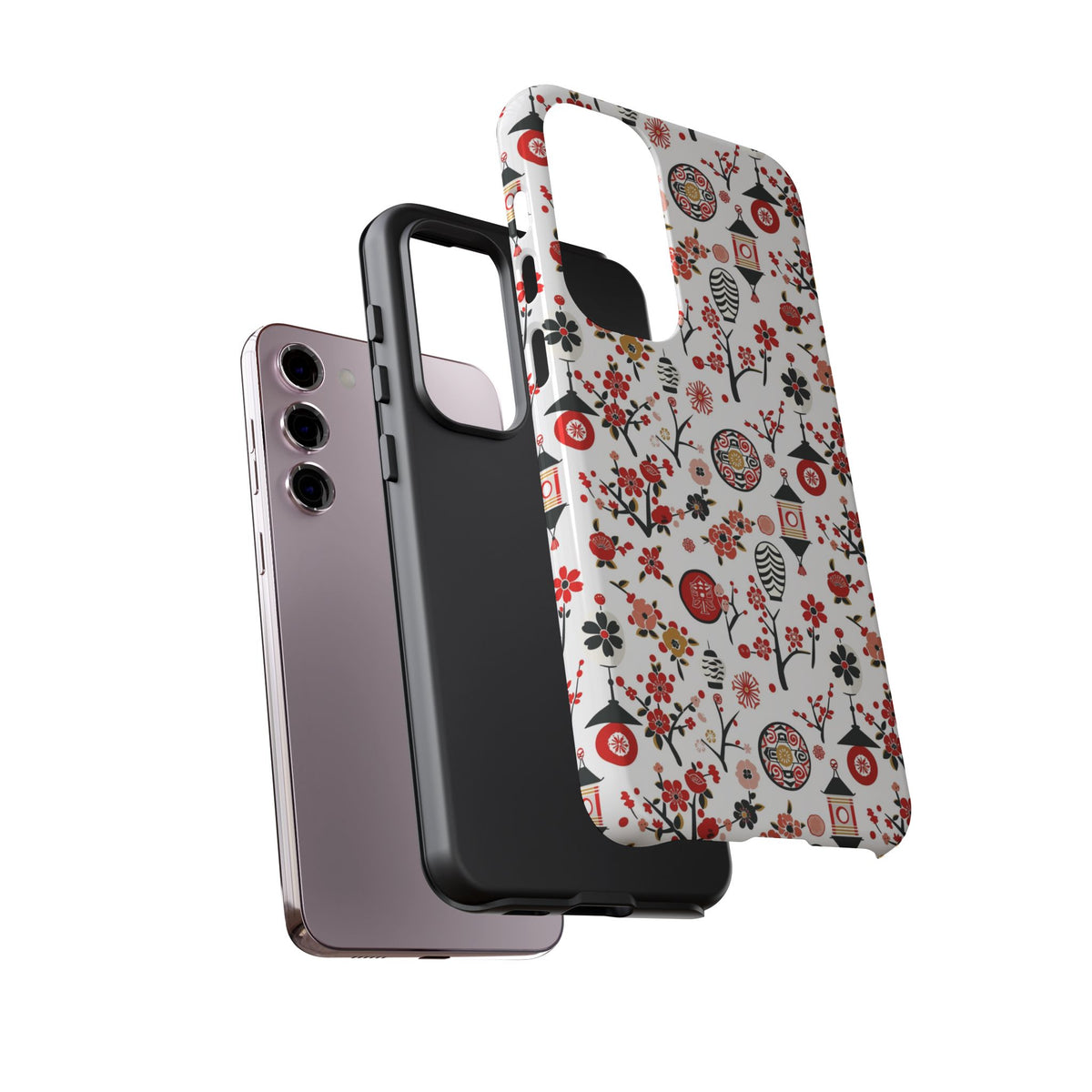 Japanese Pattern Phone Case – Elegant & Timeless Design for Your Phone 468