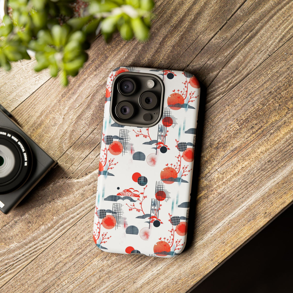 Japanese Pattern Phone Case – Elegant & Timeless Design for Your Phone 082