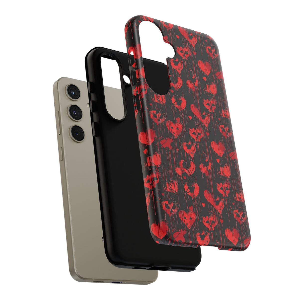 Heart Pattern Phone Case – Stylish & Loving Design for Your Device 825