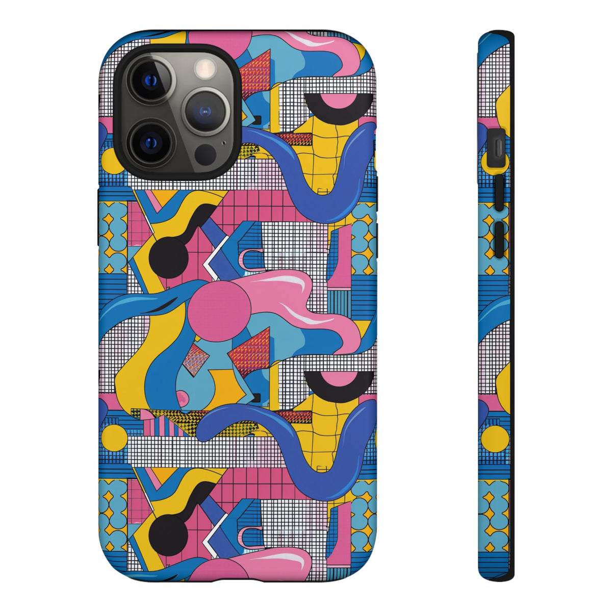 90s Themed Seamless Pattern Phone Case – Embrace Retro Style and Protection 224