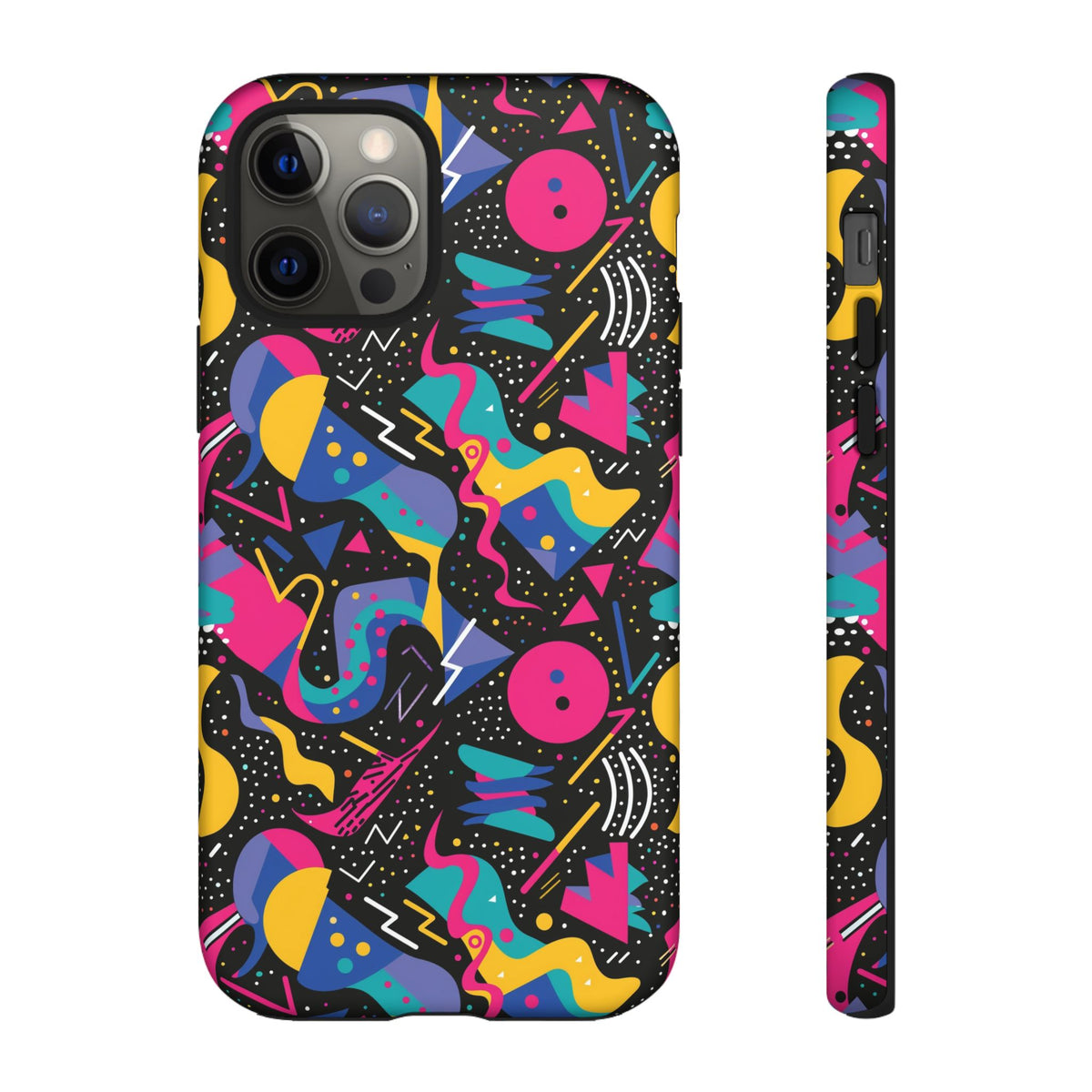 90s Themed Seamless Pattern Phone Case – Embrace Retro Style and Protection 302