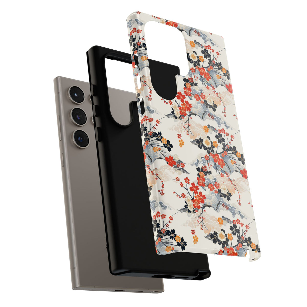 Japanese Pattern Phone Case – Elegant & Timeless Design for Your Phone 302