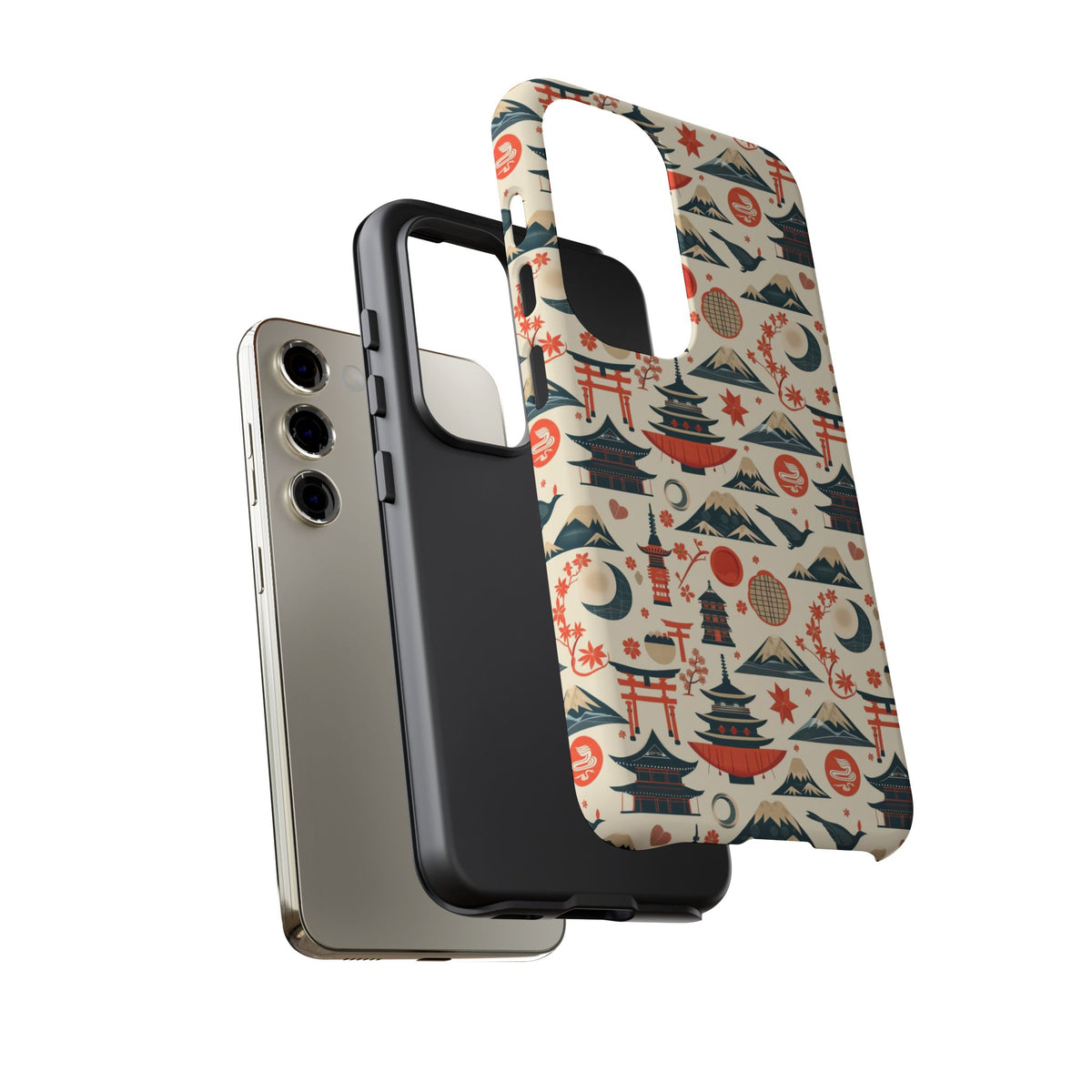 Japanese Pattern Phone Case – Elegant & Timeless Design for Your Phone 140