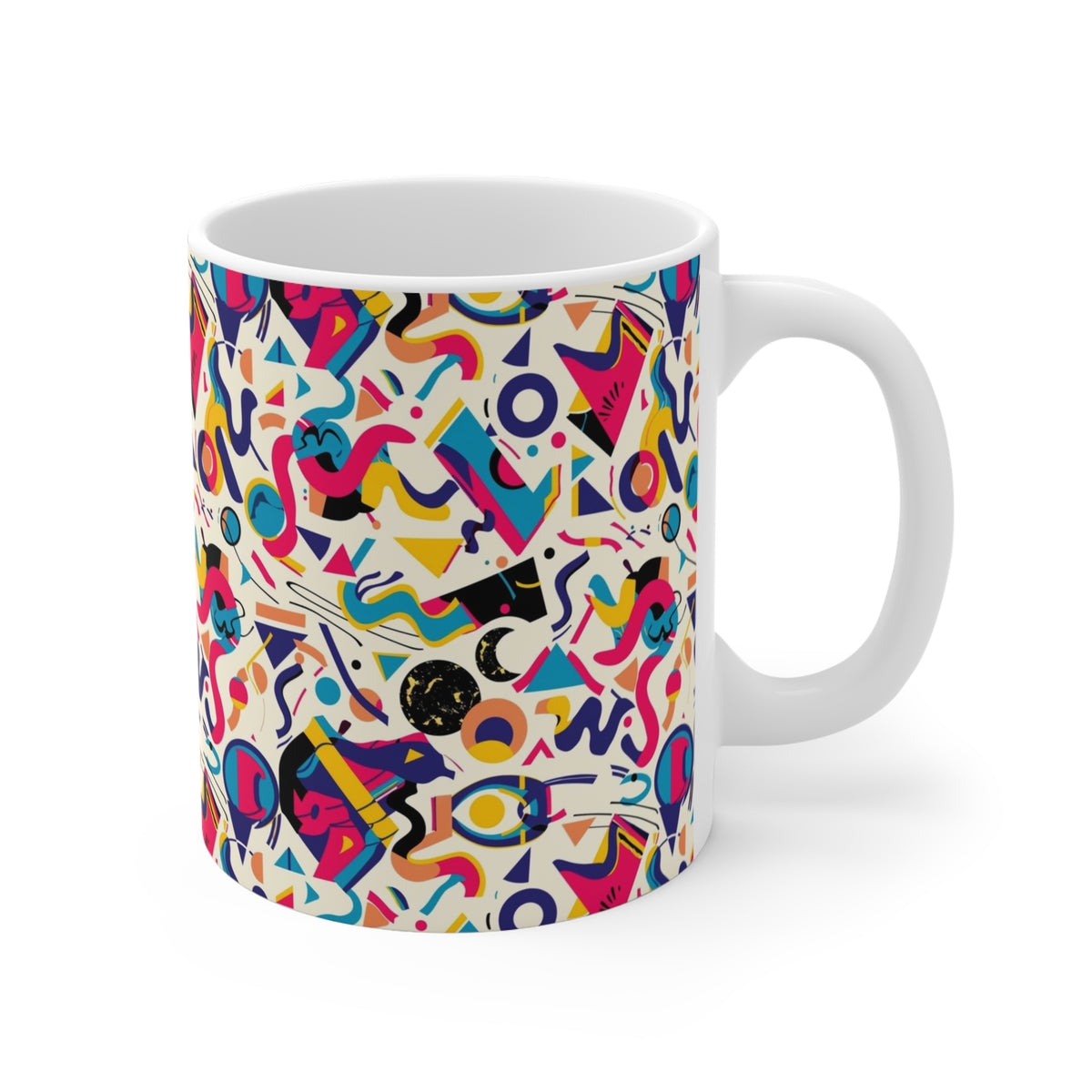 90s Retro Coffee Mug - Full Wrap Design 515