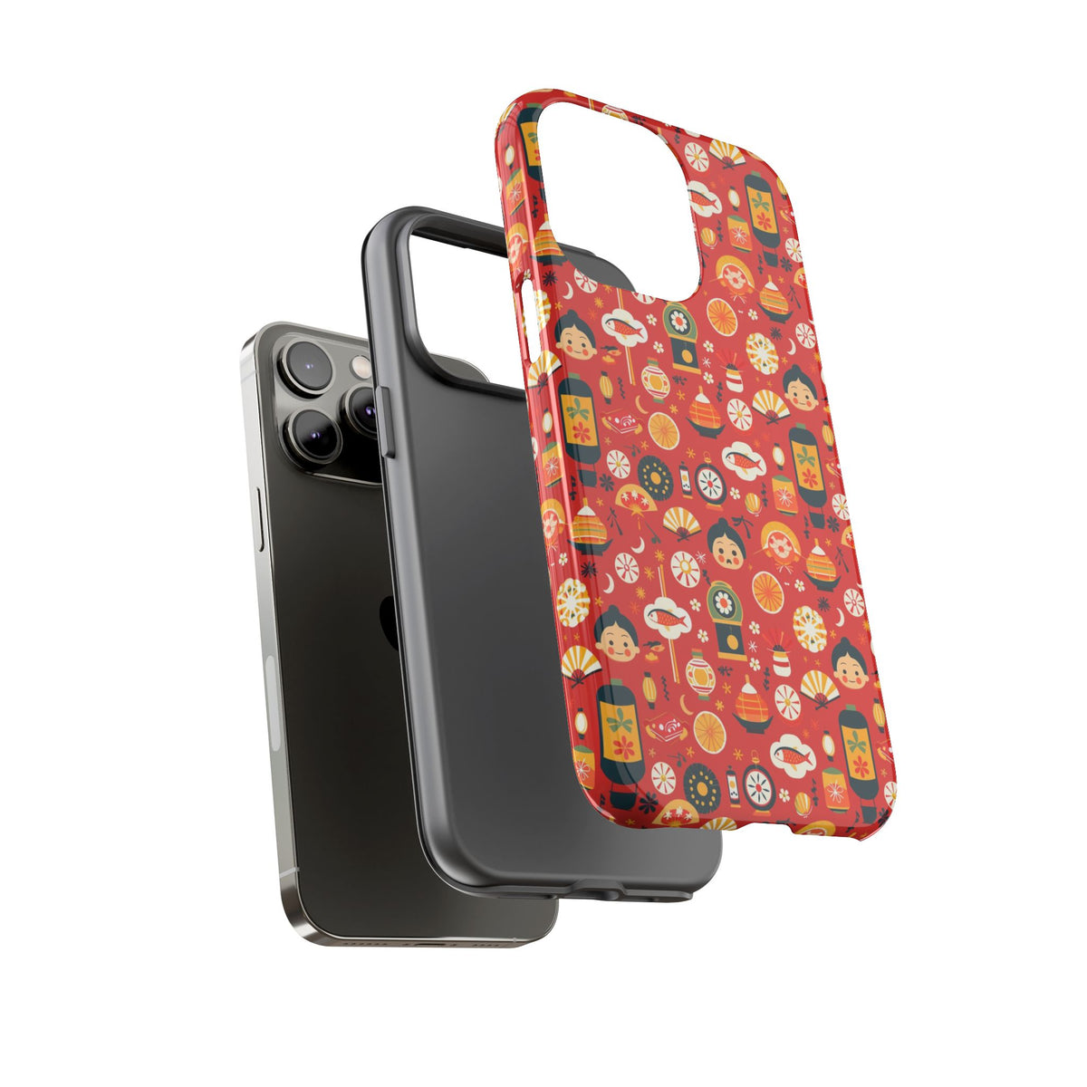 Japanese Pattern Phone Case – Elegant & Timeless Design for Your Phone 087