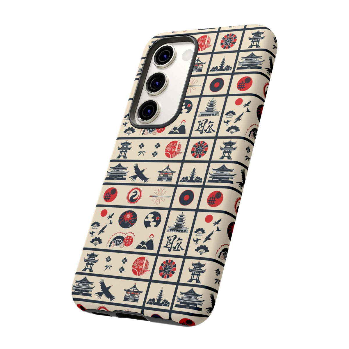 Japanese Pattern Phone Case – Elegant & Timeless Design for Your Phone 099