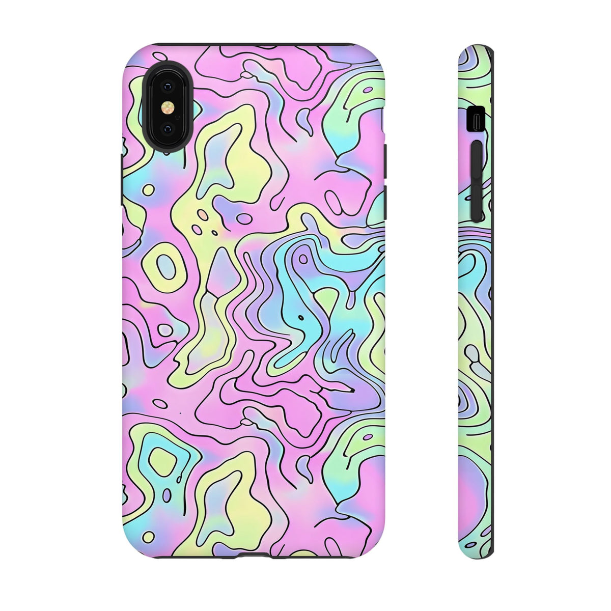 Abstract Pastel Waves and Wavy Lines Phone Case – Elegant and Modern Phone Cover 2