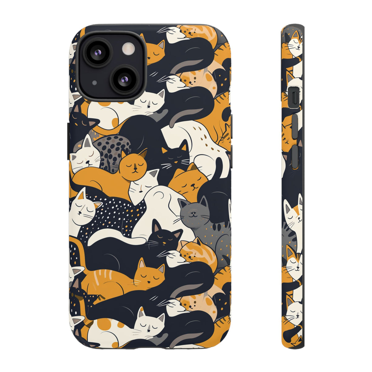 Seamless Cat Pattern Design Phone Case – Playful and Stylish Cat-Themed Phone Cover 2