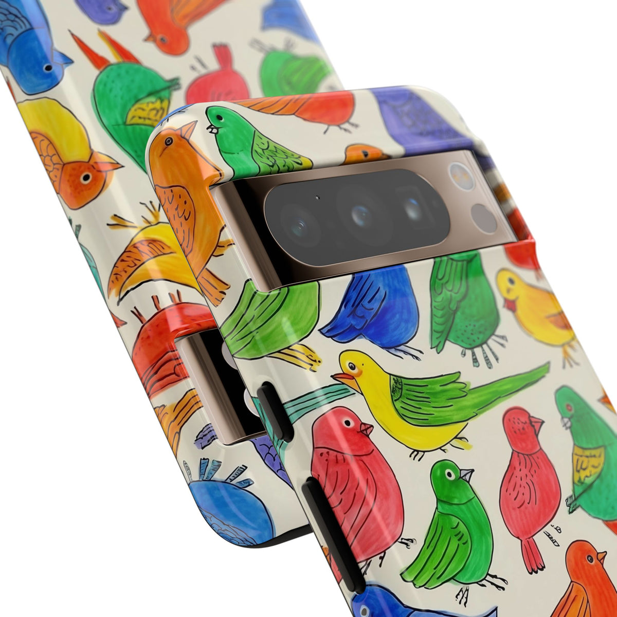 Birds Seamless Pattern Phone Case – Elegant and Timeless Avian Design 2