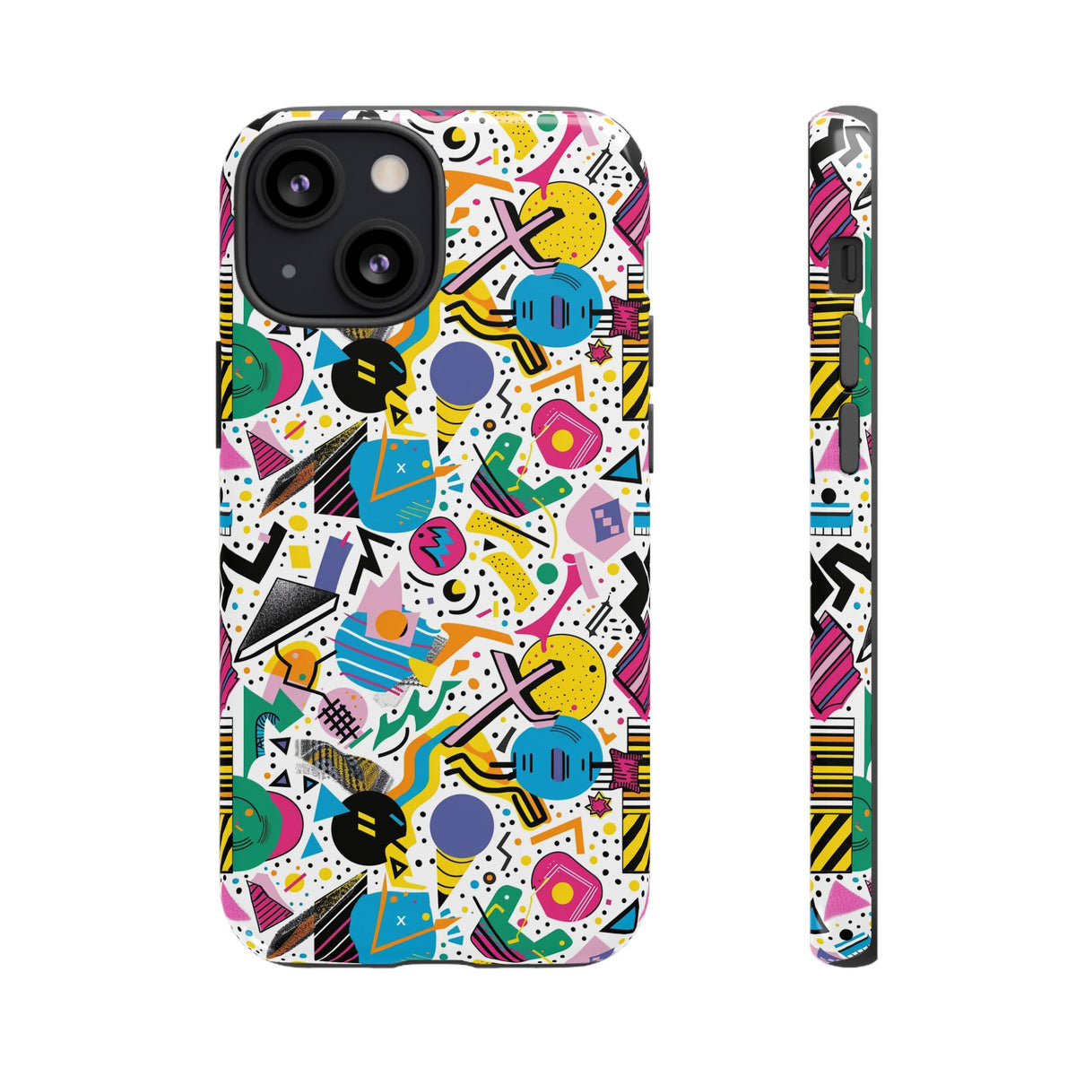 90s Themed Seamless Pattern Phone Case – Embrace Retro Style and Protection 225