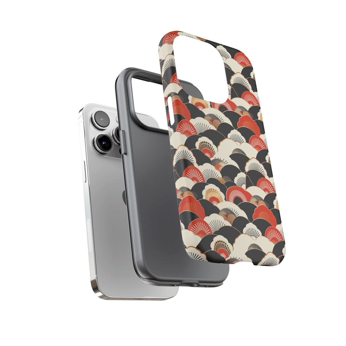 Japanese Pattern Phone Case – Elegant & Timeless Design for Your Phone 080