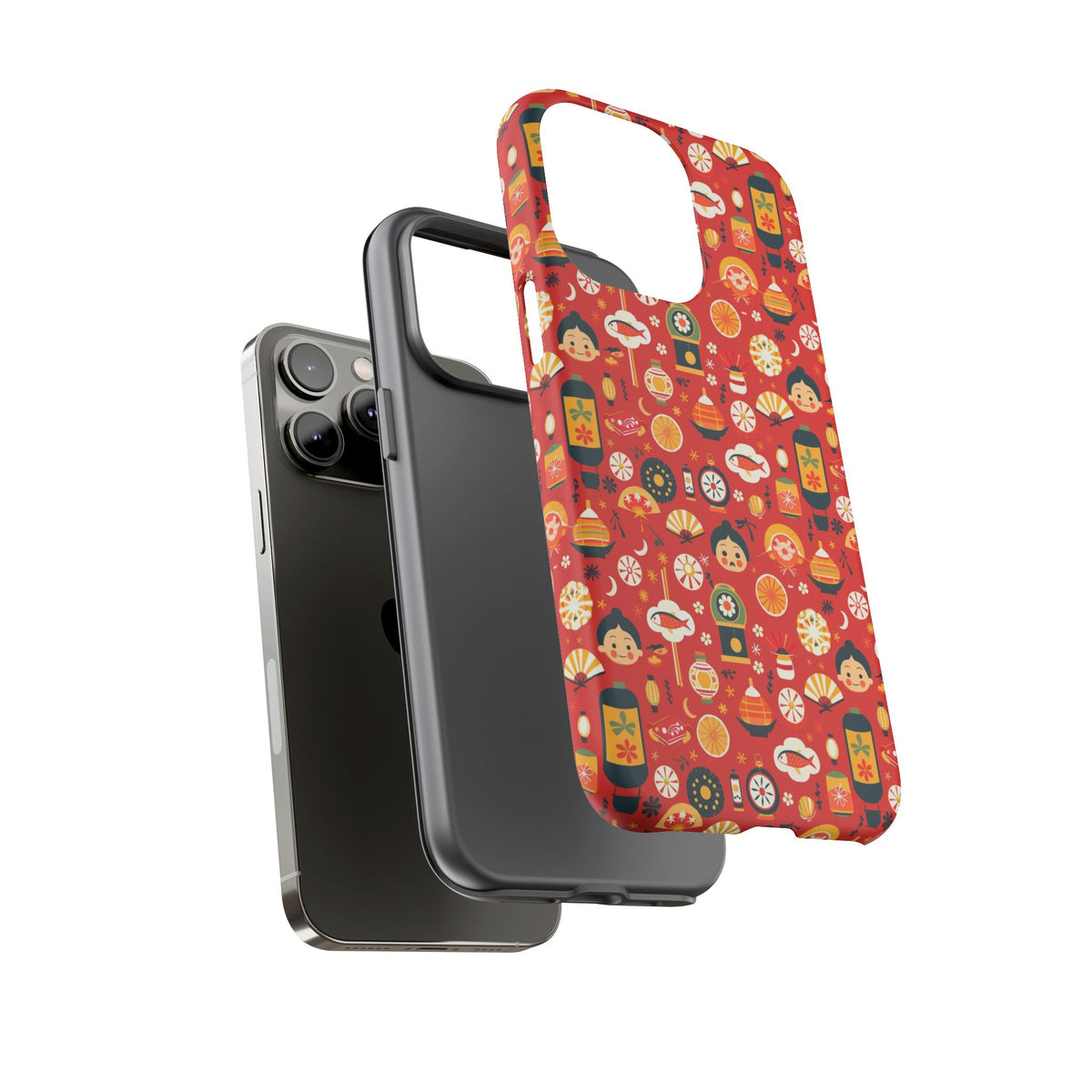 Japanese Pattern Phone Case – Elegant & Timeless Design for Your Phone 087