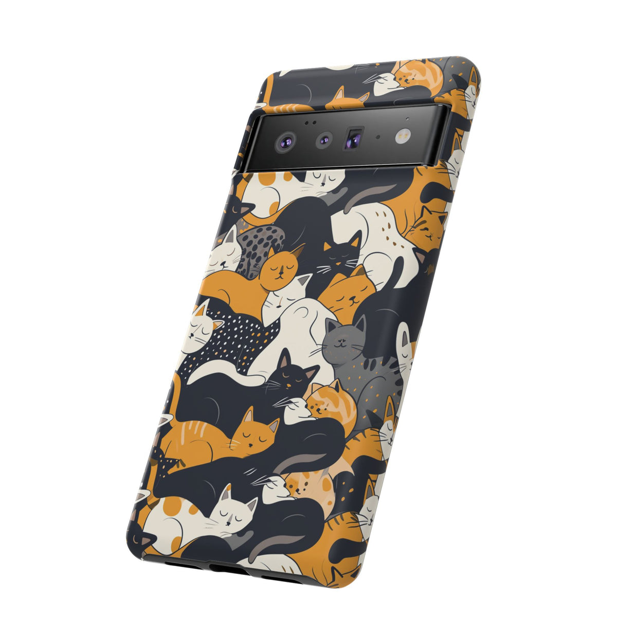 Seamless Cat Pattern Design Phone Case – Playful and Stylish Cat-Themed Phone Cover 2