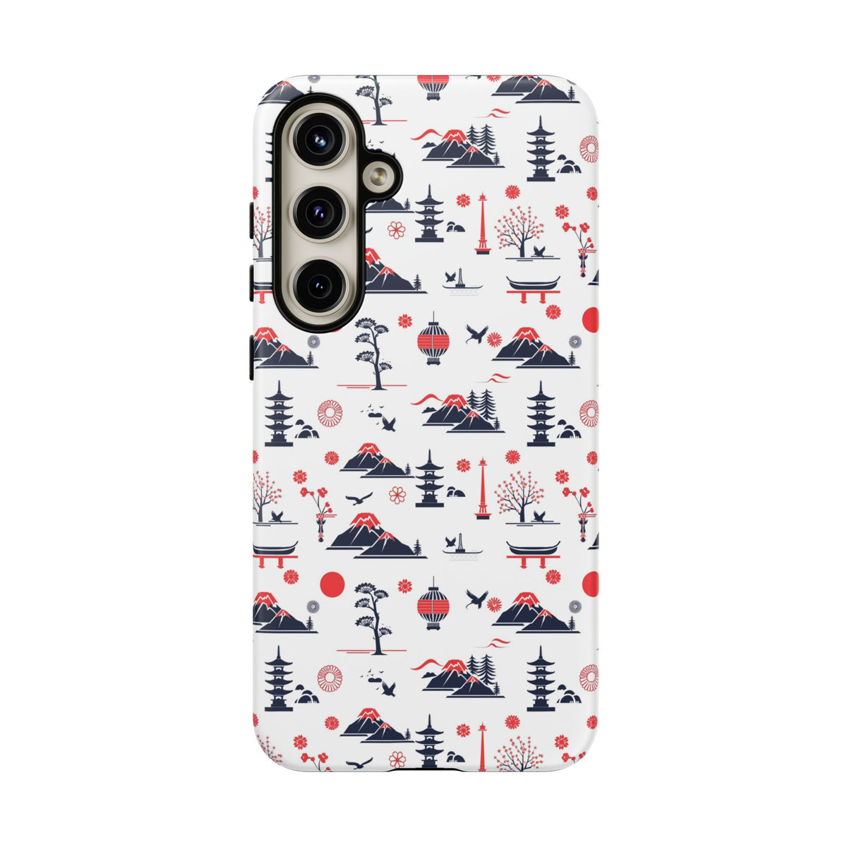 Japanese Pattern Phone Case – Elegant & Timeless Design for Your Phone 079