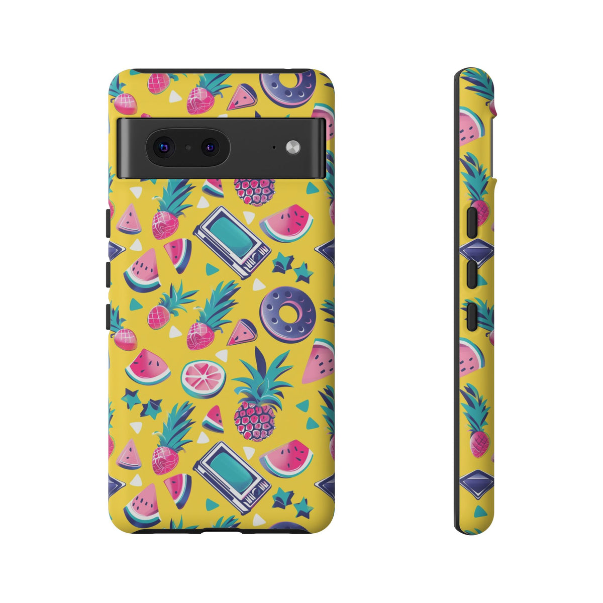 90s Themed Seamless Pattern Phone Case – Embrace Retro Style and Protection 255