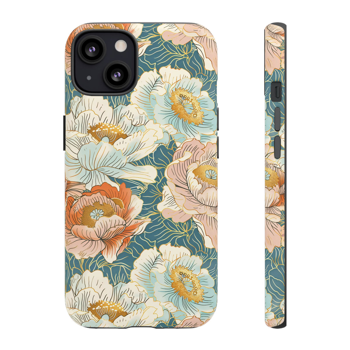 Japanese Blossom Asian Floral Design Phone Case – Elegant Floral Phone Cover 3