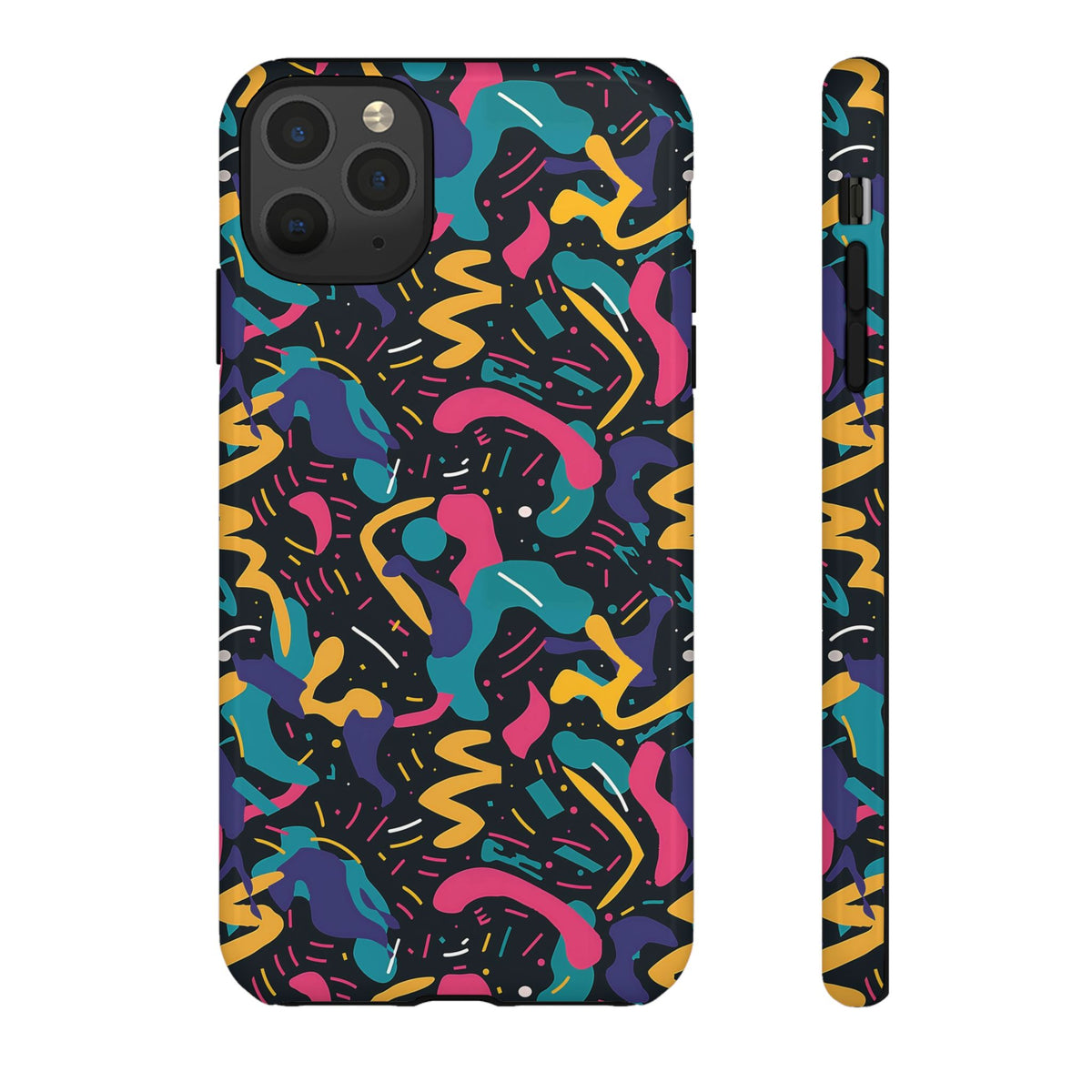 90s Themed Seamless Pattern Phone Case – Embrace Retro Style and Protection 235