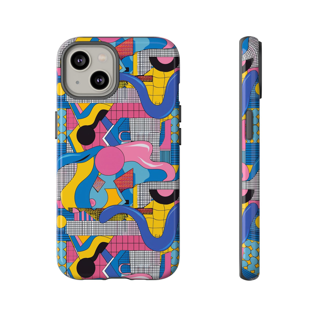 90s Themed Seamless Pattern Phone Case – Embrace Retro Style and Protection 224