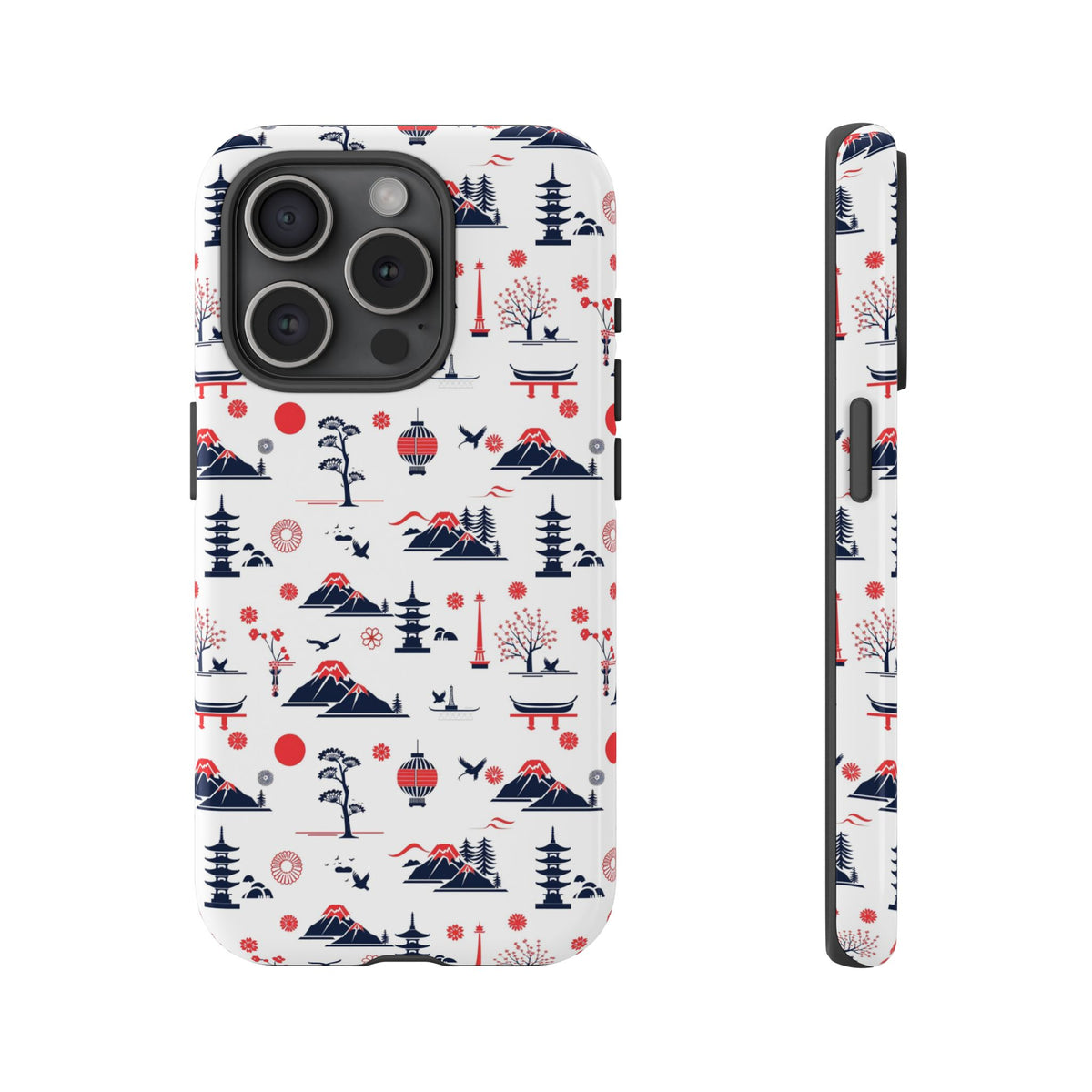 Japanese Pattern Phone Case – Elegant & Timeless Design for Your Phone 079