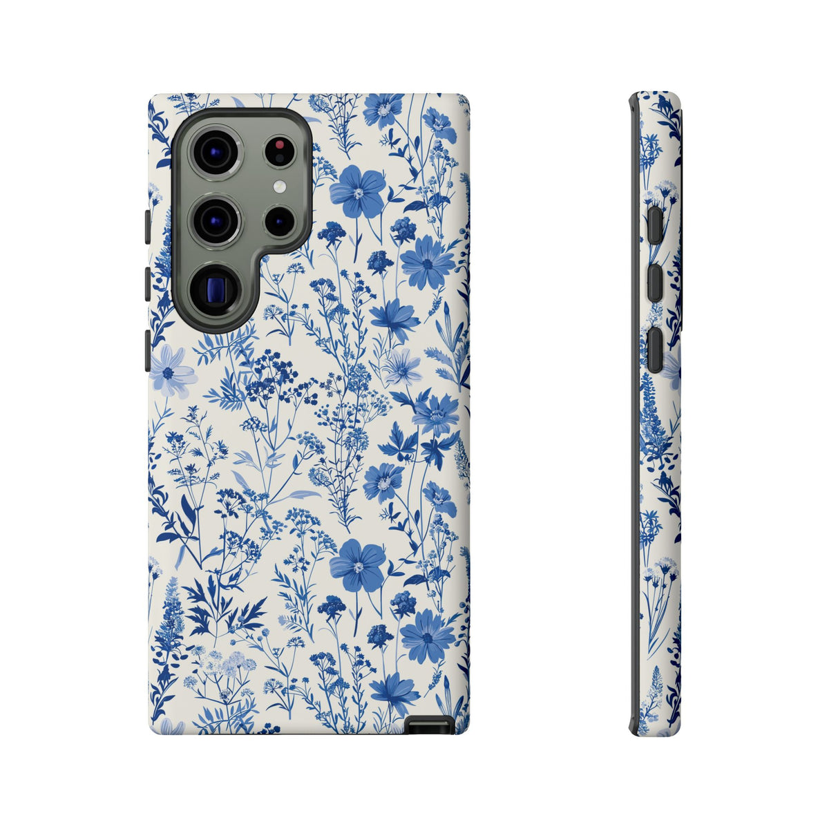 Blue French Toile Phone Case – Timeless Elegance and Classic Style