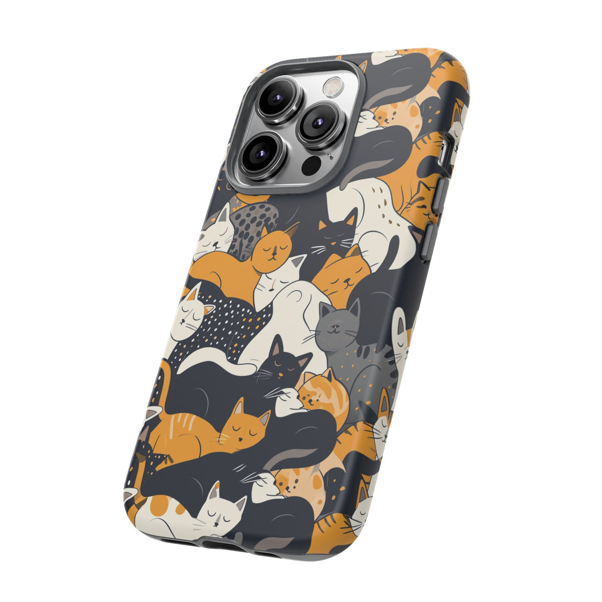 Seamless Cat Pattern Design Phone Case – Playful and Stylish Cat-Themed Phone Cover 2