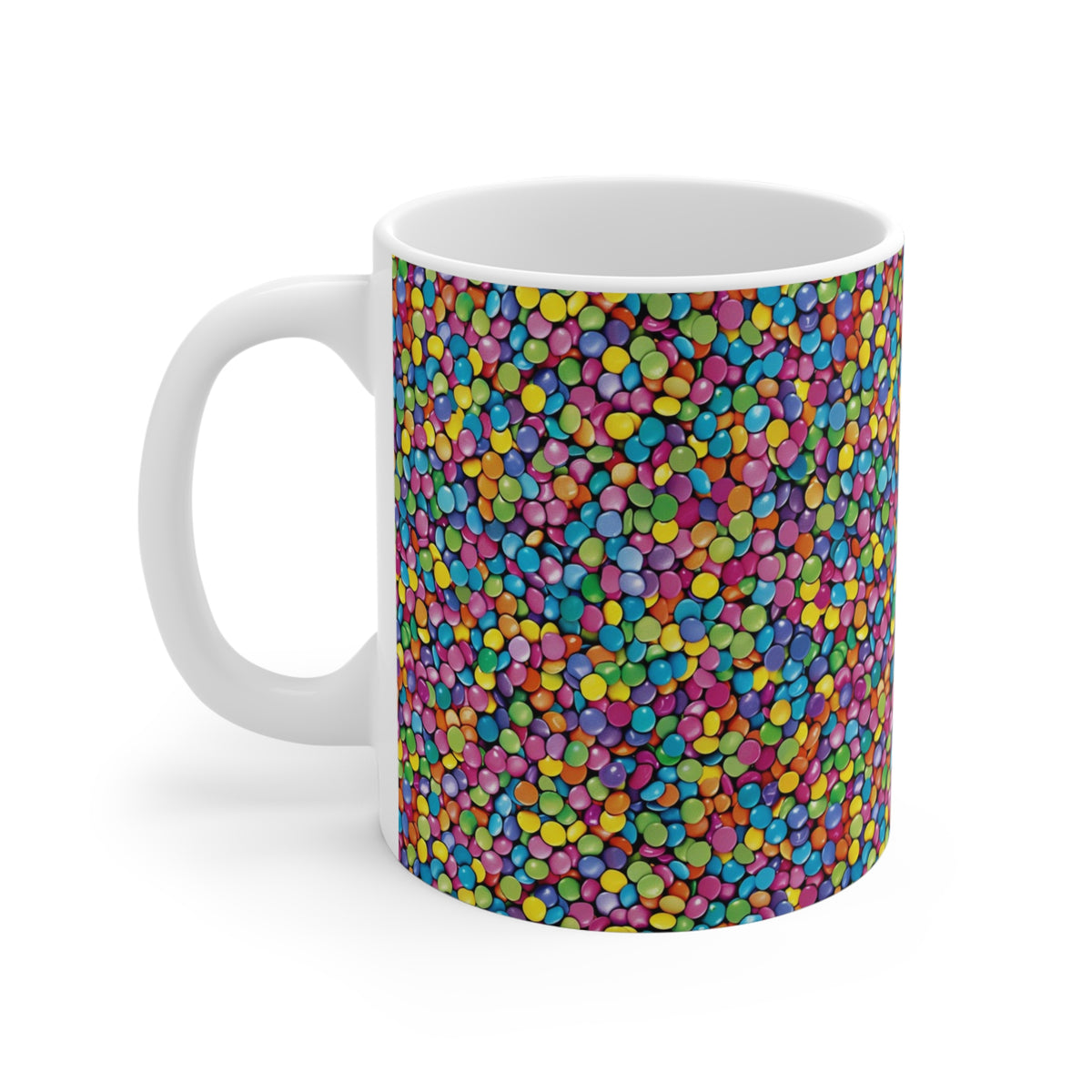 Colorful All-Over Candy Theme Coffee Mug Fun Ceramic Drinkware 326