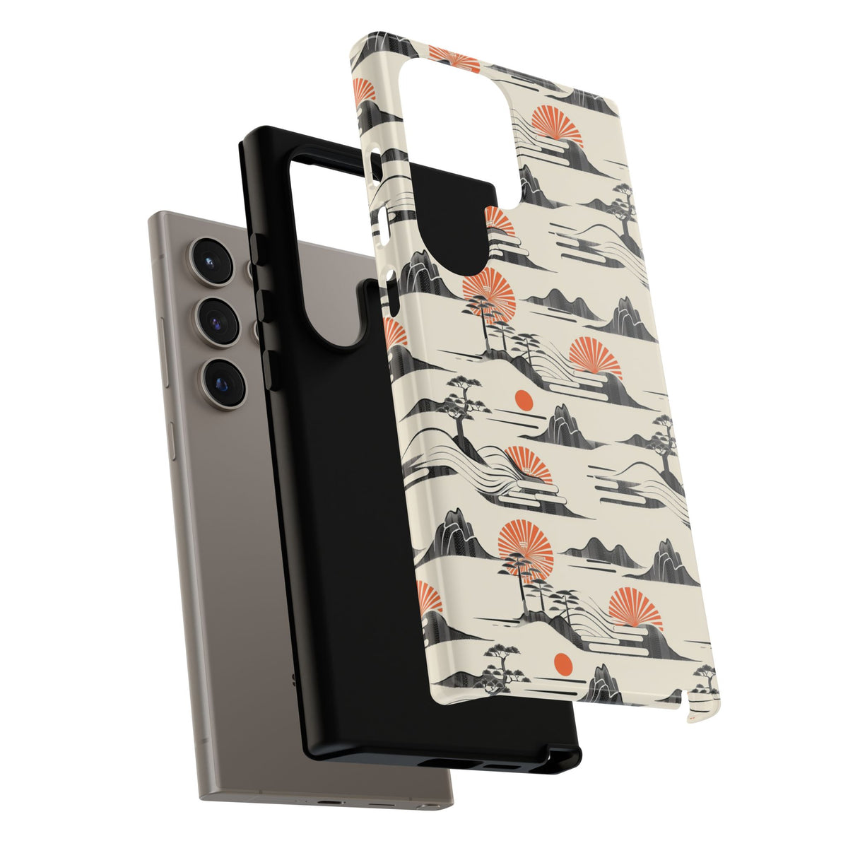 Japanese Pattern Phone Case – Elegant & Timeless Design for Your Phone 022