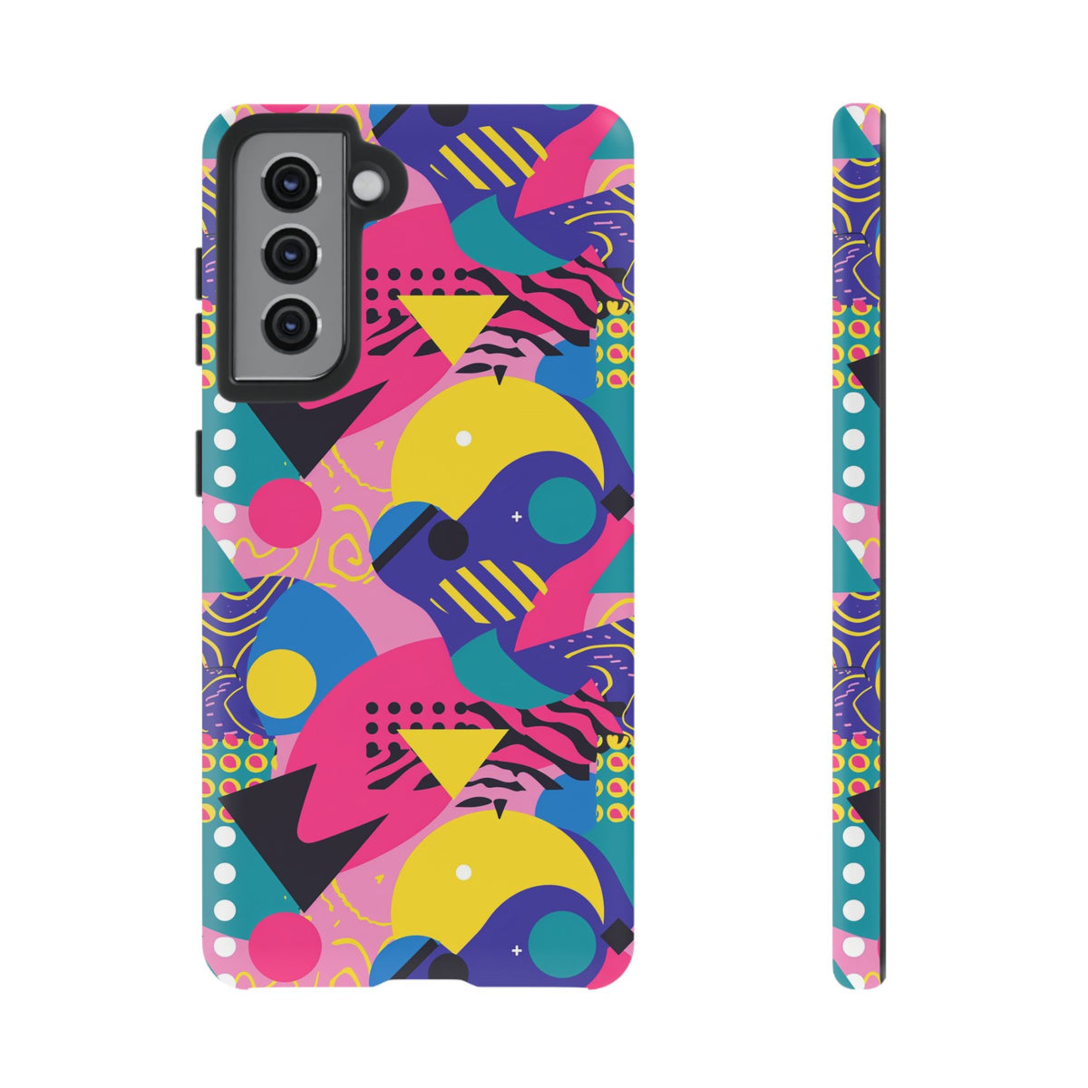 90s Themed Seamless Pattern Phone Case – Embrace Retro Style and Protection 283