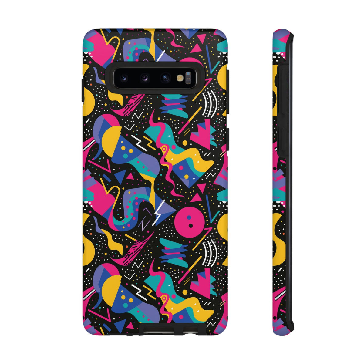 90s Themed Seamless Pattern Phone Case – Embrace Retro Style and Protection 302