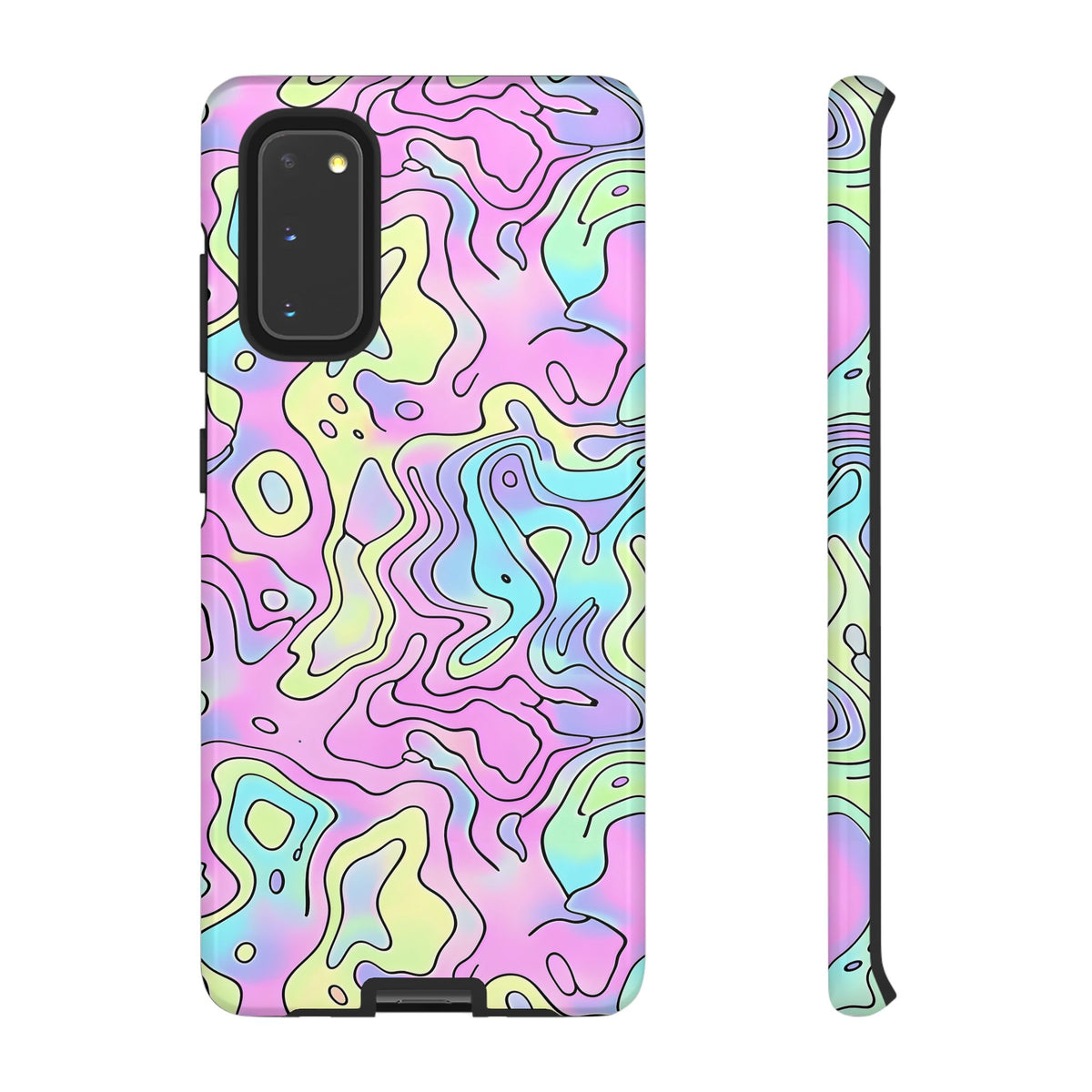 Abstract Pastel Waves and Wavy Lines Phone Case – Elegant and Modern Phone Cover 2