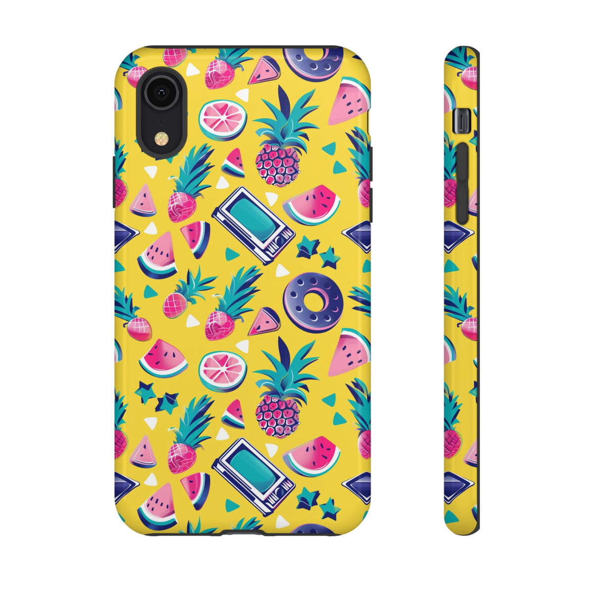 90s Themed Seamless Pattern Phone Case – Embrace Retro Style and Protection 255