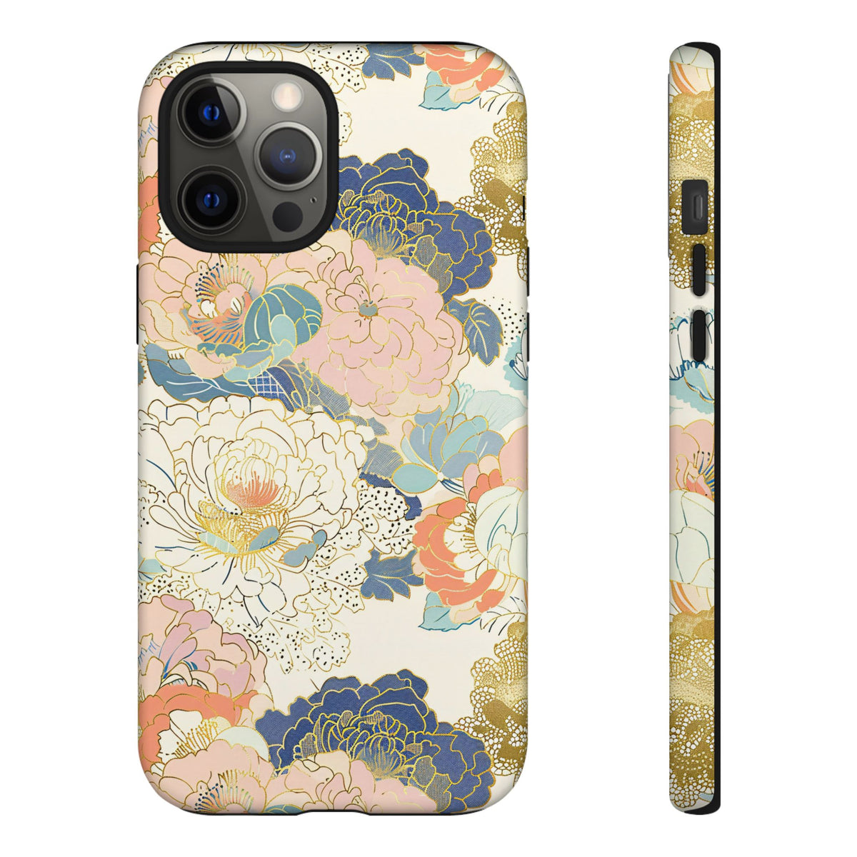 Japanese Blossom Asian Floral Design Phone Case – Elegant Floral Phone Cover 4