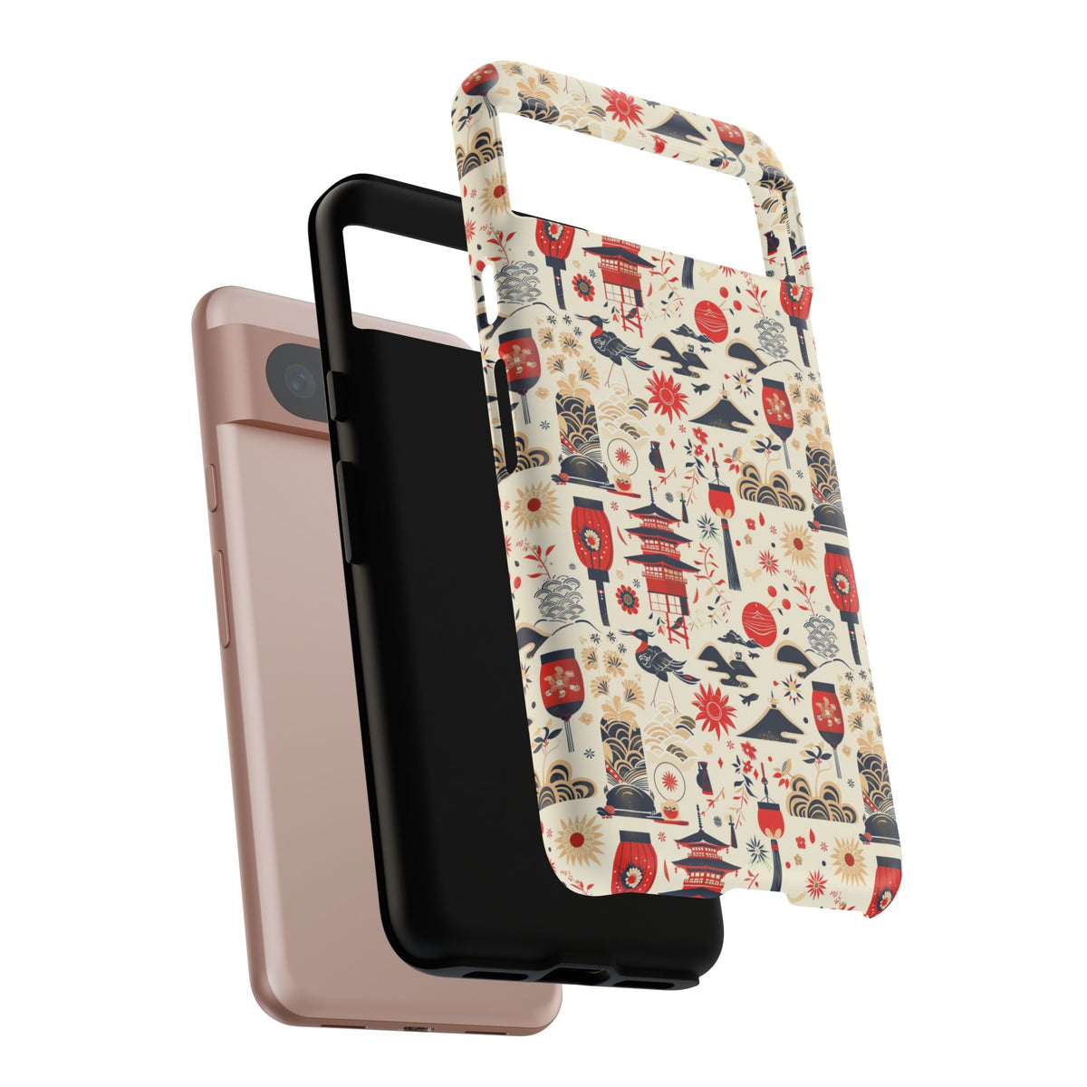 Japanese Pattern Phone Case – Elegant & Timeless Design for Your Phone 024